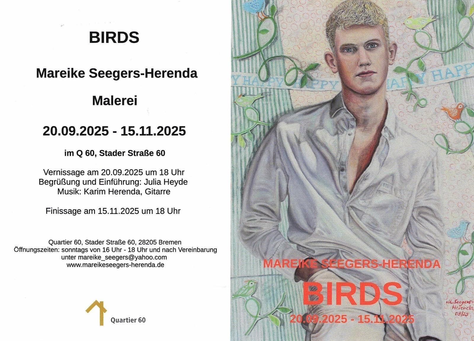 Plakat zur Vernissage